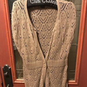 Short sleeve cardigan